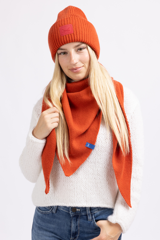 Kaschmir Dreieckstuch Koll, burned orange, one size Kaschmir Dreieckstuch Koll, burned orange, one size