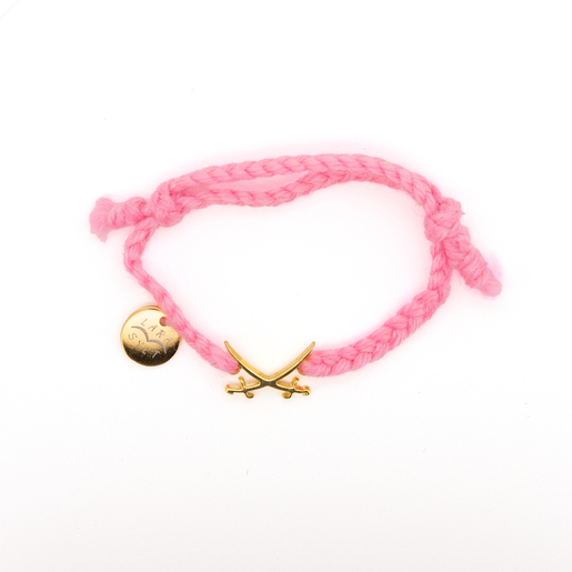 Flechtarmand Gold Sansibar Säbel Lara, rose, one size Flechtarmand Gold Sansibar Säbel Lara, rose, one size