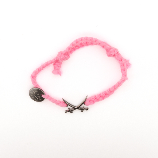 Flechtarmand Silber Sansibar Säbel Lara, rose, one size Flechtarmand Silber Sansibar Säbel Lara, rose, one size