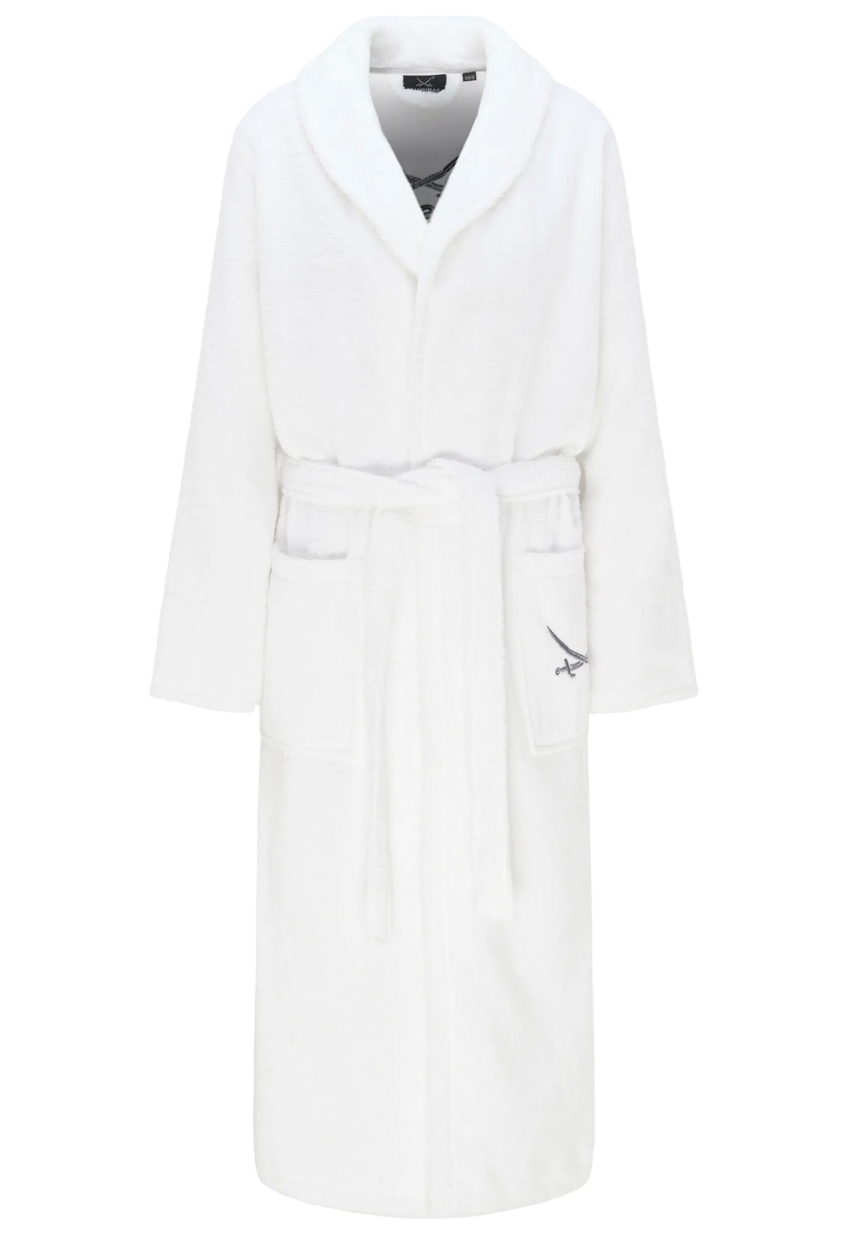 Sansibar Bademantel Schalkragen, weiß, XL/XXL Sansibar Bademantel Schalkragen, weiß, XL/XXL
