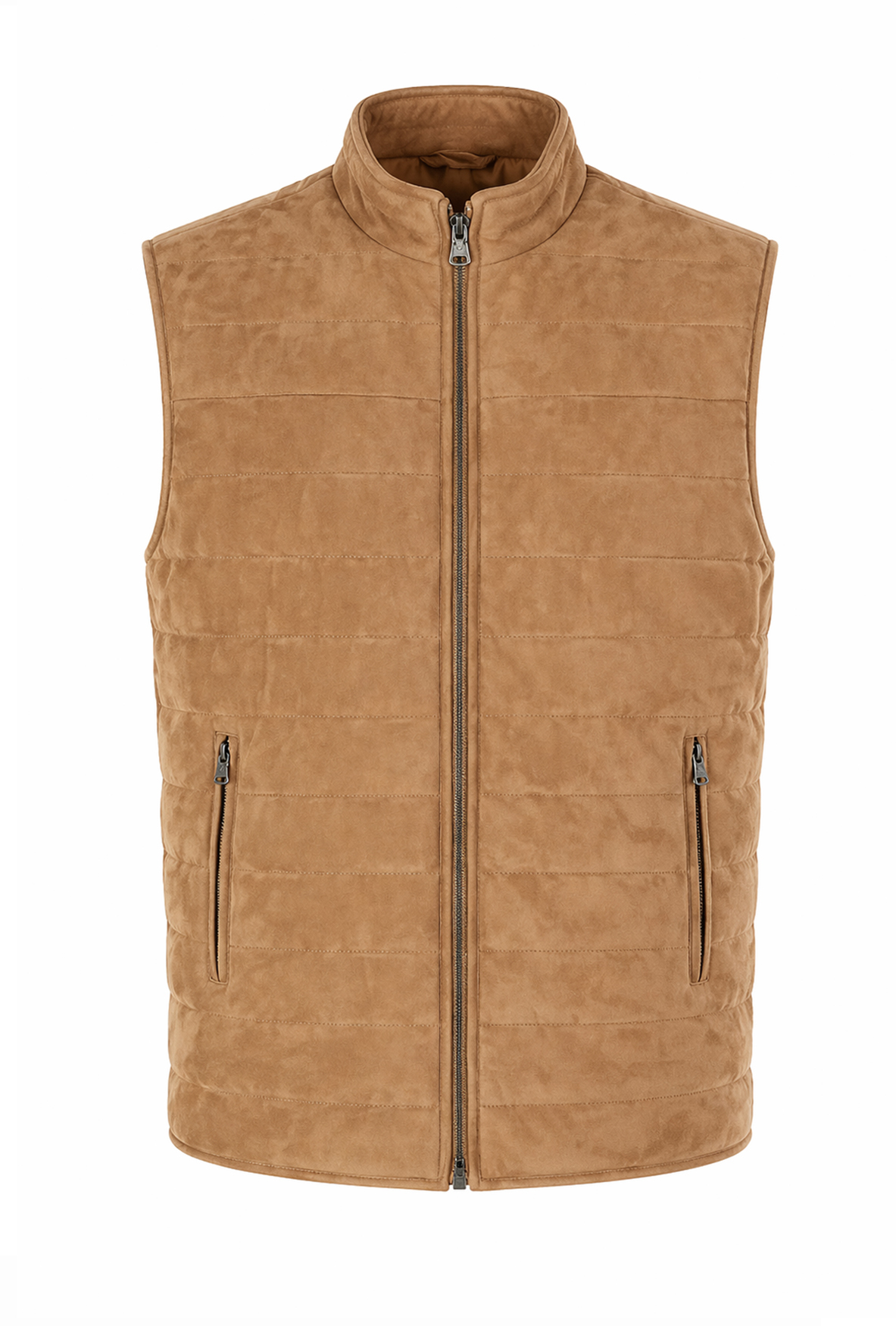 Leder Steppweste Modell Davide, sand, XL Leder Steppweste Modell Davide, sand, XL