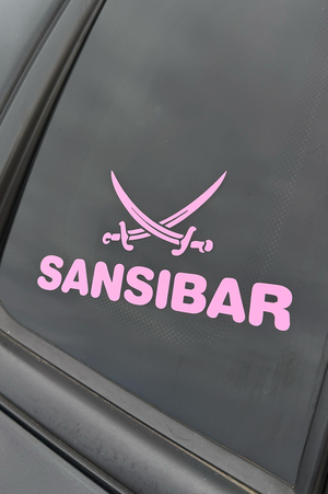 Auto Aufkleber - Hellrosa 8x12cm Auto Aufkleber - Hellrosa 8x12cm