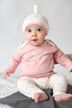 Baby Set Swords, smokey rose, 74/80 Baby Set Swords, smokey rose, 74/80