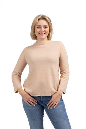 Kaschmir Boatneck, beige, one size Kaschmir Boatneck, beige, one size