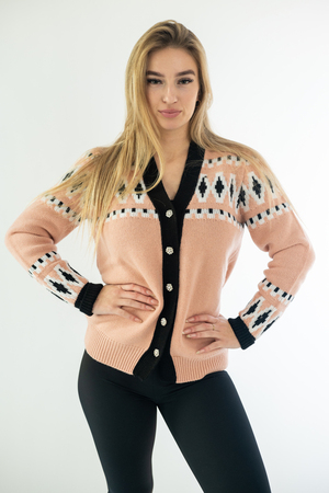 Kaschmir Cardigan Modell Alexia, blush, XL Kaschmir Cardigan Modell Alexia, blush, XL