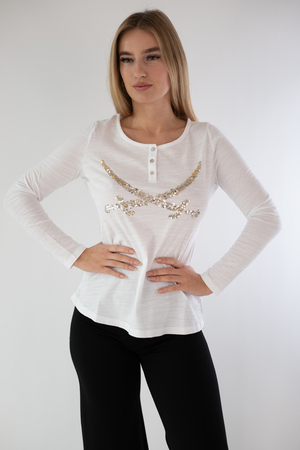 Longsleeve Modell Grace, white, XXL Longsleeve Modell Grace, white, XXL