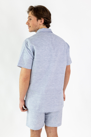 Reverskragenhemd Modell Enno, navymelange, 4XL Reverskragenhemd Modell Enno, navymelange, 4XL