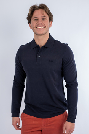 LA Poloshirt Modell Pima Cotton, navy, S LA Poloshirt Modell Pima Cotton, navy, S