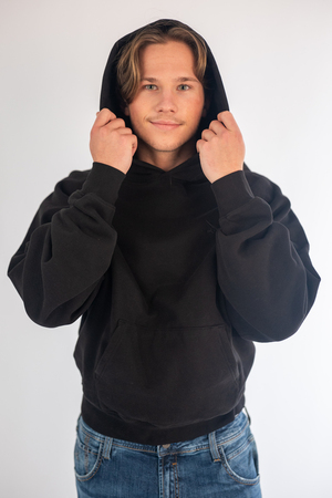 Sweathoody Oversized, black, XXS Sweathoody Oversized, black, XXS