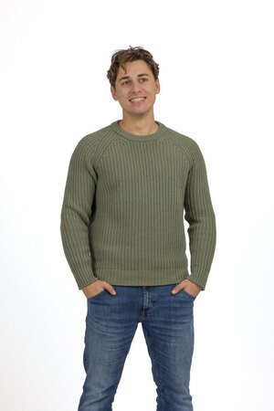 Kaschmir Pullover Modell Vittore, olive, 3XL Kaschmir Pullover Modell Vittore, olive, 3XL