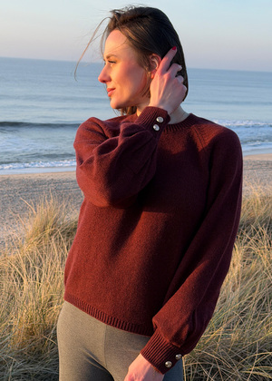 Kaschmir Puffärmelpulli Kaschmir Puffärmelpulli