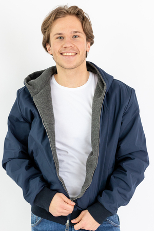 Wendejacke Modell Marco, dark greymelange, XXL Wendejacke Modell Marco, dark greymelange, XXL
