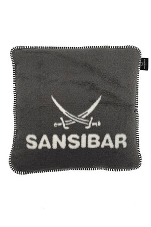 Jacquard Kissenhülle mit Kurbelnaht, anthrazit, 50x50cm Jacquard Kissenhülle mit Kurbelnaht, anthrazit, 50x50cm