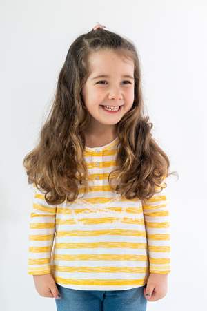 Longsleeve Modell Leni, curry, 128/134 Longsleeve Modell Leni, curry, 128/134