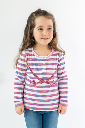 Longsleeve Modell Leni, pink, 152/158 Longsleeve Modell Leni, pink, 152/158