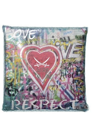 Polarfleecekissenhülle Respect, multicolored, 45x45cm Polarfleecekissenhülle Respect, multicolored, 45x45cm