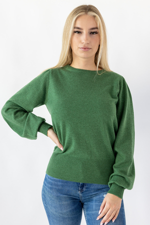 Kaschmir Pullover Modell Grazia, green, XXL Kaschmir Pullover Modell Grazia, green, XXL