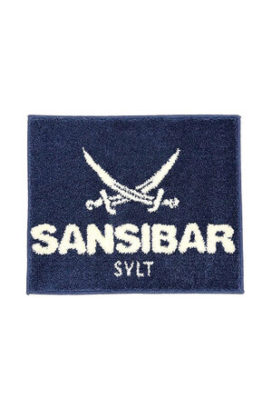 Sansibar Badteppich 55x65cm, blau/weiß Sansibar Badteppich 55x65cm, blau/weiß