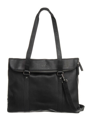 Sansibar Laptop Shoulder Bag - SB-2524, black Sansibar Laptop Shoulder Bag - SB-2524, black