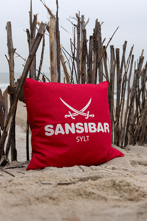 Sansibar Kissen mit Füllung, bordeauxrot, one size Sansibar Kissen mit Füllung, bordeauxrot, one size