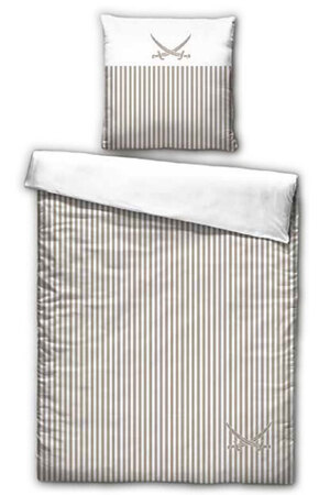 Satin Bettwäsche Lighthouse 155x220cm, taupe Satin Bettwäsche Lighthouse 155x220cm, taupe