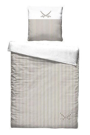 Satin Bettwäsche Lighthouse 200x200cm, taupe Satin Bettwäsche Lighthouse 200x200cm, taupe