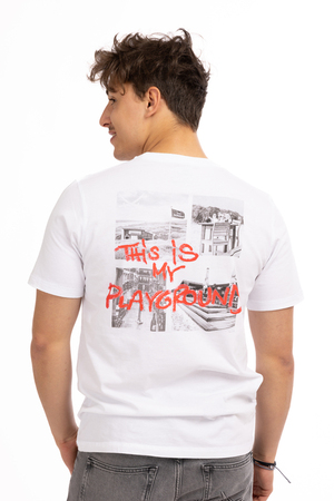 T-Shirt Modell Playground, white, XL T-Shirt Modell Playground, white, XL