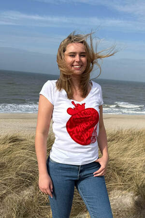 T-Shirt Modell Strawberry, white, 3XL T-Shirt Modell Strawberry, white, 3XL
