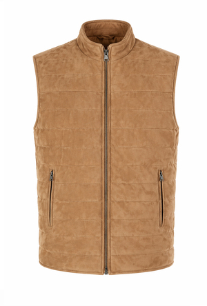 Leder Steppweste Modell Davide Leder Steppweste Modell Davide